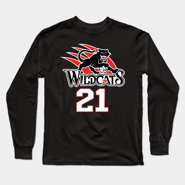 '95 Cats #21 Alternate Long Sleeve T-Shirt by LetsGoOakland